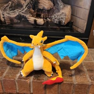 Orange and Blue Dragon Plush Toy For Kids